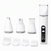 Kit de toilettage pour animaux de compagnie en matériau ABS transfrontalier, tondeuse électrique multifonctionnelle rechargeable pour chats et chiens T8, outil de toilettage 4-en-1