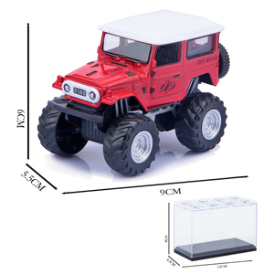 Voiture télécommandée Monster Truck bleue en alliage, modèle de pick-up RC avec boîte de présentation - Product Image 2