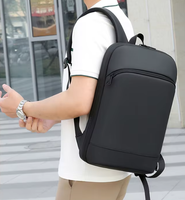 Sac d'étudiant évolutif avec logo personnalisé d'usine Sac d'affaires Oxford étanche pour hommes Sac à dos de voyage à grande capacité pour ordinateur portable