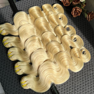 Наборы волос 613 Body Wave, натуральные человеческие волосы, светлые, необработанные, камбоджийские, с сохраненной кутикулой, свободная волна, натуральные волосы Virgin Hair от поставщика - Product Image 4
