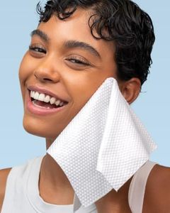 Khăn sạch XL 100% USDA biobased mặt khăn dùng một lần mặt towelette eczema Hiệp hội chấp nhận trang điểm Remover khô khăn lau - Product Image 4