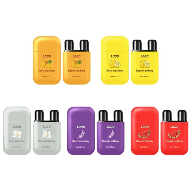 Fruity Double-hole Nasal Inhaler to Prevent Drowsiness at Work Refreshing and Invigorating Cooling and Soothing for the Nose