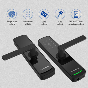 ลดราคา! ล็อคประตูอัจฉริยะแบบดิจิตอลไร้กุญแจ  วัสดุอลูมิเนียม  พร้อมระบบ Wifi และบลูทูธ  ใช้ลายนิ้วมือ  แบบพกพา  ทันสมัย  ปลอดภัย - Product Image 5