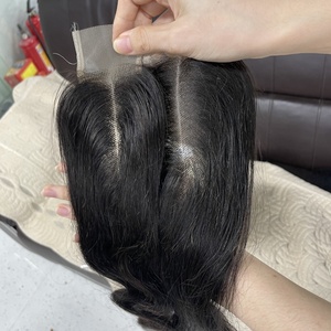 Nhà máy trong suốt HD straigh sóng cơ thể 14-24inch trong kho 2x6 HD ren đóng cửa, sẵn sàng để tàu đóng cửa và frontals tóc con người - Product Image 3