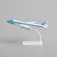 Modèle d'avion en alliage moderne à l'échelle 1:400, US Air Force One, 16 cm, B747-200, avion de simulation en métal fabriqué à la main