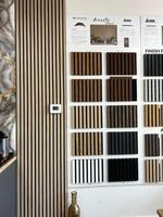 Panneau mural acoustique en lattes de bois, revêtement intérieur décoratif insonorisant pour la maison, le bureau, l'hôtel