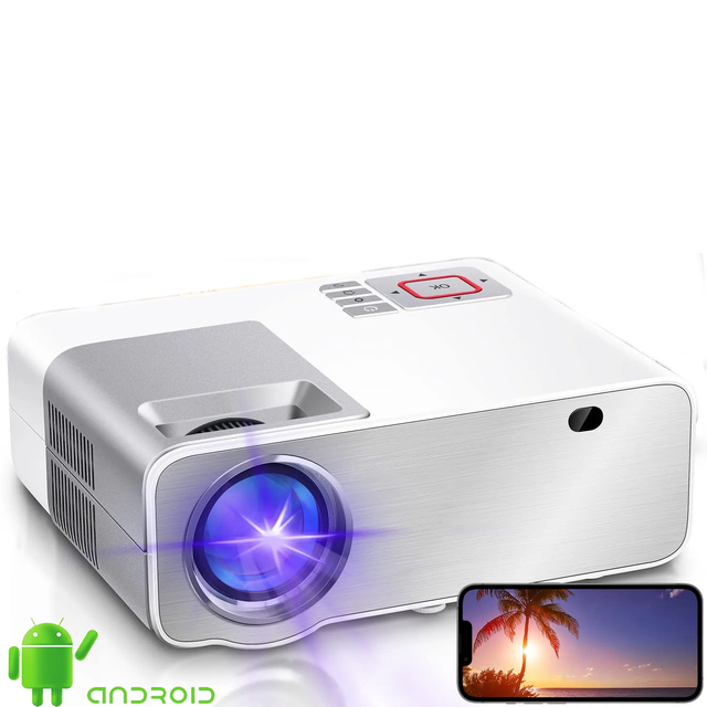 Ruiying P6 Factory 1080P Projector Android Wifi Projector Multimedia Wireless Beamer Business Proyector Smart Projectors