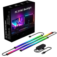 PC Sync rétro-éclairage coloré LED bande lumineuse 24 "27" 32 "ordinateur rvb jeu atmosphère décor lampe