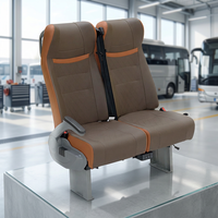 Nouveau siège passager pour mini-bus avec ceinture de sécurité à 3 points, dossier double inclinable, charge USB pour navette