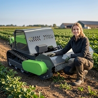 Tondeuse à gazon à fléaux haute puissance 800 mm 1200 mm, auto-alimentée, télécommandée, pour jardin