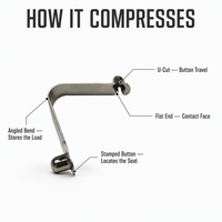 Offre Spéciale – Clips de Compression Industriels en Acier à Bouton Creux Simple 5/6/7/8/9/10MM pour Pagaie de Kayak, Verrou de Poteau de Tente à Ressort, et Awning