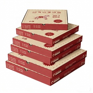 Boîte à <span class=keywords><strong>pizza</strong></span> sur mesure, jetable, en <span class=keywords><strong>carton</strong></span> kraft, pour emporter, 10/12/14/16 pouces, marron, blanc, noir, boîte d'emballage pour <span class=keywords><strong>pizza</strong></span> - Product Image 3