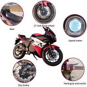มอเตอร์ไซค์สองล้อสำหรับผู้ใหญ่ ขายส่ง มอเตอร์ CE 2000w แบตเตอรี่ตะกั่วกรด 72V2AH - Product Image 6