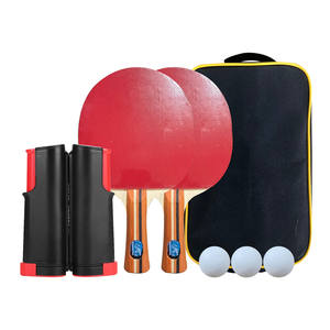 Ensemble de tennis de table familial personnalisé pour 2 joueurs, filet de <span class=keywords><strong>ping</strong></span>-<span class=keywords><strong>pong</strong></span> rétractable, 3 balles avec sac de transport, jeux de table - Product Image 1