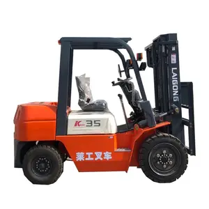 LAIGONG 3.5 Ton rahat benzinli Forklift, satılık japon motorlu, forklift karton kelepçe dizel Motor tekne motorları