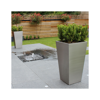 Pot de fleurs de jardin en métal, Pot de jardin personnalisé de grande taille, jardinières d'extérieur en acier pour le jardin