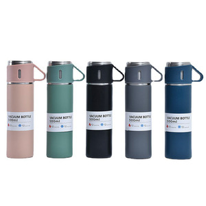 Thermos à vide 500ml Bouteille d'eau en acier inoxydable avec Tacitas 3 Bardakki Termos - Product Image 6