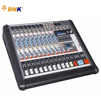 Fournisseur d'usine Console de mixage audio alimentée par 8/12 canaux mélangeur de son avec amplificateur de système de son pour les MJR-12 de fête