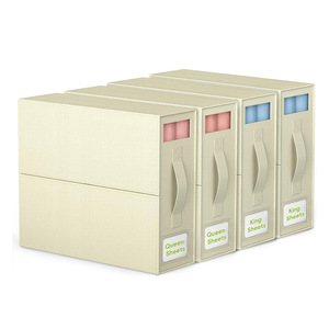 ชุดเก็บผ้าปูเตียงแบบพับได้สี่ชิ้นสำหรับห้องนอนผ้านอนวูฟเวนแบบทันสมัย - Product Image 3