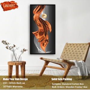 Arte de Pared Vertical de Cristal Geométrico para Pasillo de Entrada de Fábrica, Decoración de Interiores Art <span class=keywords><strong>Deco</strong></span>, Impresión Nórdica Brillante para Colgar en Hoteles - Product Image 2