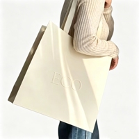 Sacs shopping en papier de luxe personnalisés avec impression et logo pour vêtements, petites entreprises, logo en relief