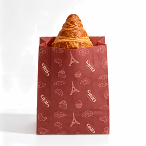 Bolsa de Papel Reciclable de Lujo para Alimentos, con Relieve, Laminación Mate, Material de Papel Grueso, Bolsa de Regalo para el Día de la Madre - Product Image 2