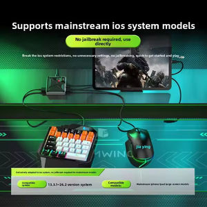 Gamwing Mystery 2 Xuanji 2 pour iOS pour convertisseur clavier-souris, double vibration, boutons tactiles, frein à main - Manette de jeu mobile - Product Image 3