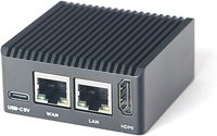 Mini Router Aismartlink NanoPi R3S OpenWRT, 2GB LPDDR4X RAM Sin EMMC, Ethernet Dual-Gbps para Gateway de Oficina y Hogar Inteligente