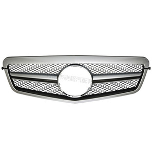 กระจังหน้ารถเมอร์เซเดส-เบนซ์ W212 สีดำและสีเงิน ทำจากพลาสติก ABS สำหรับ E-Class ปี 09-13 ติดตั้งกับกันชน - Product Image 1