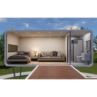 Casa Contenedor Modular Prefabricada de Acero de 20 pies/40 pies para Exteriores, de Lujo Europeo, Impermeable y Ecológica, para Oficina