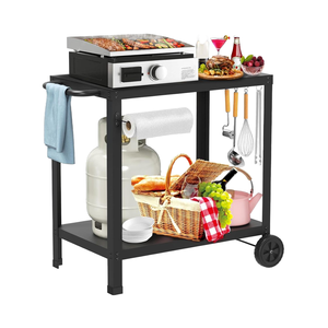 La table de <span class=keywords><strong>barbecue</strong></span> extérieure de style européen la plus vendue est mobile et rotative, adaptée aux cours extérieures - Product Image 5
