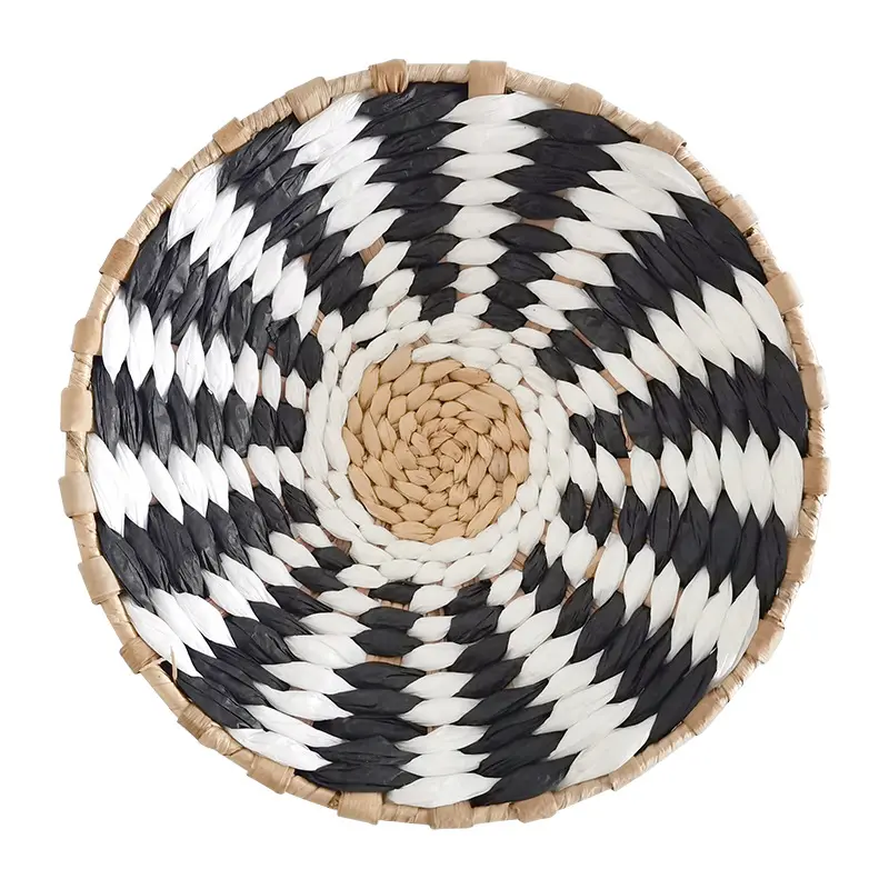 Crochet Bohemian Art Home Decor Tapestry Seagrass Hanging Wall Baskets For Living Room Boho Spiritual Macrame Wall Hanging
