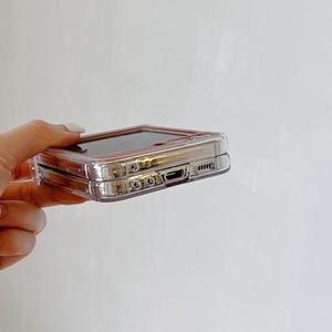 Vente en gros de luxe ultra-mince en TPU PC Crystal Clear Gradient Phone Case pour Samsung <span class=keywords><strong>Galaxy</strong></span> Z Flip 3 4 5 Model Mobile Phone Cover - Product Image 6
