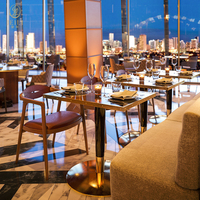 Ensemble table et chaises JEILI pour restaurants commerciaux modernes avec banquette, idéal pour les projets hôteliers de luxe