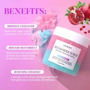 Biểu Tượng Tùy Chỉnh 250G Sạch Sáng Tẩy Tế Bào Chết Vitamin C Lựu Đánh Đường Mặt Cơ Thể Chà - Product Image 2