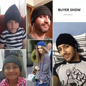 Bonnet Tendance Nouveau Chaud Coupe-Vent Hiver Bonnet Tricoté Sport pour Noël Thanksgiving Casquette Écouteurs sans Fil - Product Image 6