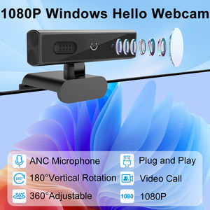 Windows Hello Face ID USB-Webcam 1080p Full HD Online-Web kamera Eingebautes Mikrofon für <span class=keywords><strong>Video</strong></span> anrufe - Product Image 3