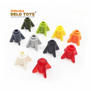 Delo ของเล่นวัสดุ ABS สร้างบล็อกชิ้นส่วนของของเล่นจรวดอิฐพลาสติก, รอบ1x1กับครีบ52394 (NO.4588) - Product Image 1