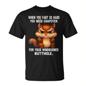 T-shirt Squirrel Fart Chapstick, cadeau humoristique amusant pour hommes et femmes - Product Image 2