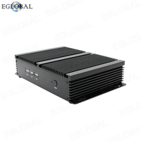 Potente procesador Intel Core de dos núcleos, 2 núcleos, 4 hilos, máx., 64GB, 7USB, compatible con VGA + HD 1,4, 2COM pantalla dual, el mejor miniordenador industrial