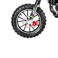 Nouvelle moto tout-terrain miniature 49cc à moteur 4 temps avec 92 #   Transmission à chaîne à essence, démarrage manuel, freins à disque, vitesse maximale de 40 km/h