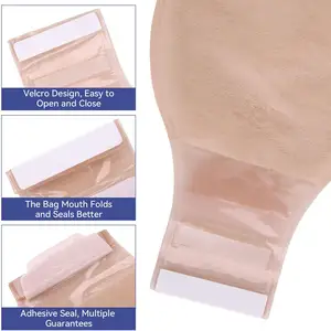 Price Colostomy Bag Drainable Ostomy Bag Colostomy 2 Piece Colostomy Bags 57mm With Hook And Loop Closure