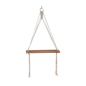 พรมทอแขวนผนังสไตล์โบฮีเมียนชั้นแขวนทำจากเชือกคอตตอนสำหรับห้องนั่งเล่น - Product Image 4