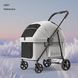 <span class=keywords><strong>Poussette</strong></span> pour animaux de compagnie Bello pour chats et chiens - Pliable, portable, petit chariot pour usage extérieur - Product Image 6