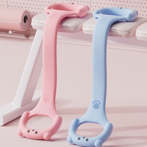 Bande de résistance Yitong en forme de huit, en TPE, rose et bleue, pour étirements du dos, ouverture des épaules, yoga et fitness - Product Image 1
