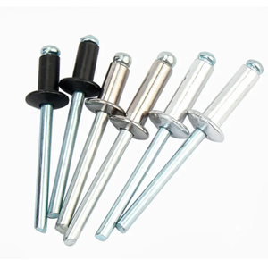 Nhôm/thép không gỉ ISO tiêu chuẩn Lớp 6 nhiệt thép carbon đóng cuối đinh tán mù Đầu phẳng rắn Pop đinh tán - Product Image 2