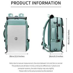 Sac à dos de voyage pour ordinateur portable de sport imperméable et extensible de luxe à la mode unisexe personnalisé avec compartiment à chaussures - Product Image 4