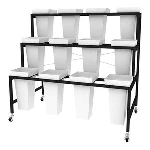 Giá để hoa hình vuông tầng 3, nhiều màu sắc, kích thước tùy chỉnh theo nhà máy, dành cho cửa hàng hoa - Product Image 2