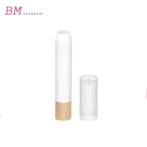 Shantou manufacture twist up lip crayon tube lipstick containers empty lip linner pencil packaging