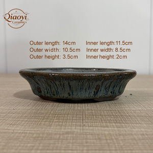 <span class=keywords><strong>Pot</strong></span> à succulentes irrégulier <span class=keywords><strong>en</strong></span> argile violette Yixing, pots à bonsaï <span class=keywords><strong>en</strong></span> céramique émaillée, pots de jardin bohèmes, pots à fleurs pour l'intérieur et l'extérieur - Product Image 2